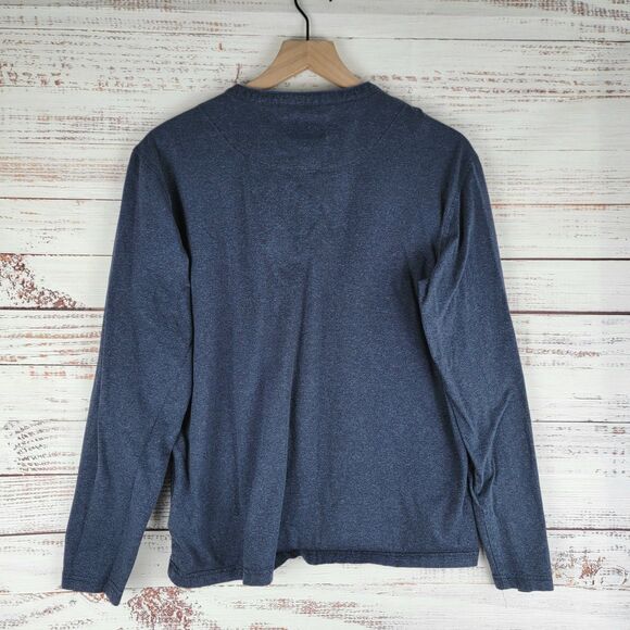 RODD & GUNN SPORT FIT MENS M Henley STYLE LONGSLEEVE SHIRT Casual Blue - Picture 5 of 9